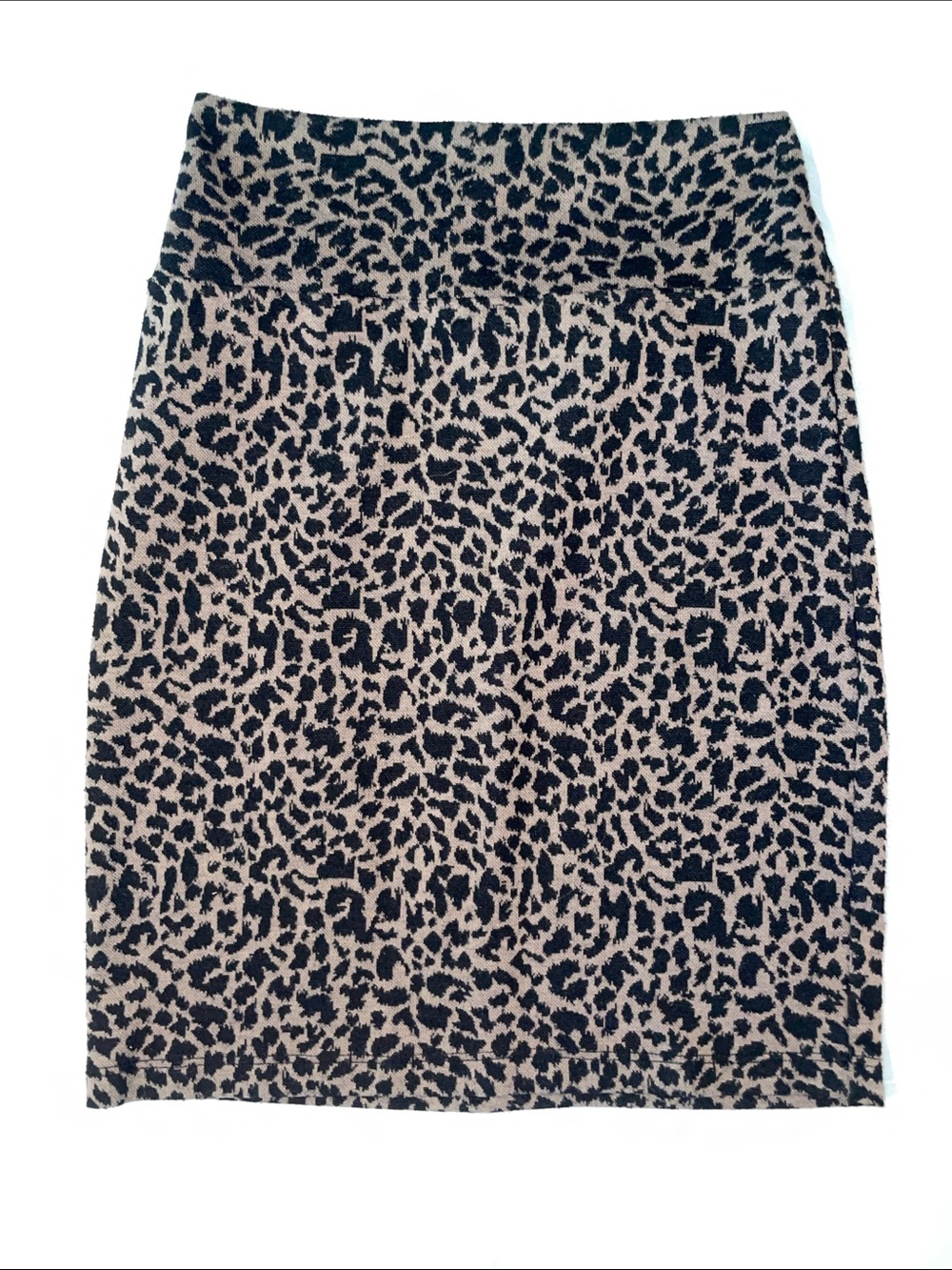 Leopard Print Pencil Skirt by Rainbow